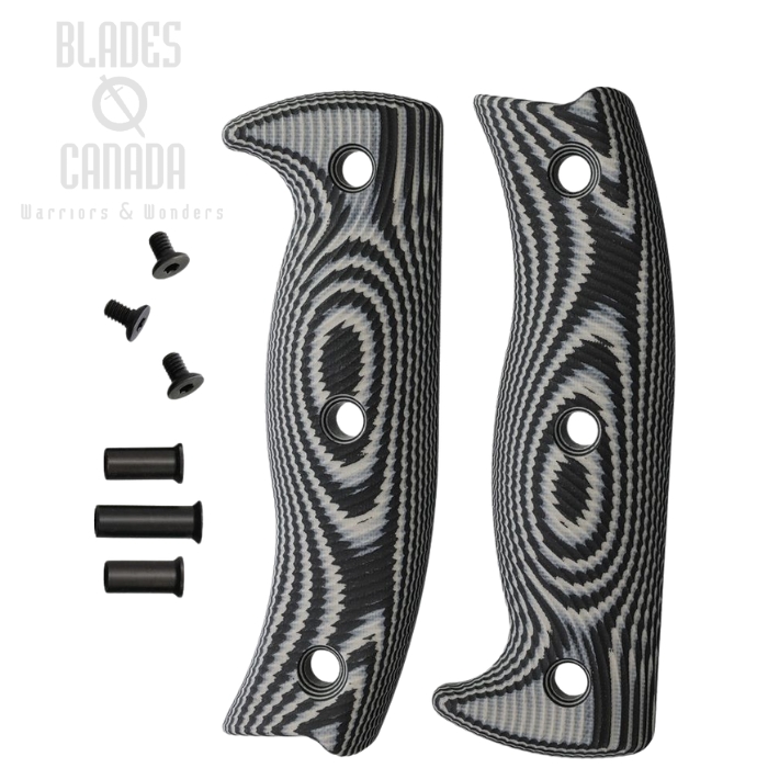 ESEE Handle for ESEE 5, G10 Black/Grey, 5-3D-002 (image for) ESEE Handle for ESEE 5, G10 Black/Grey, 5-3D-002
