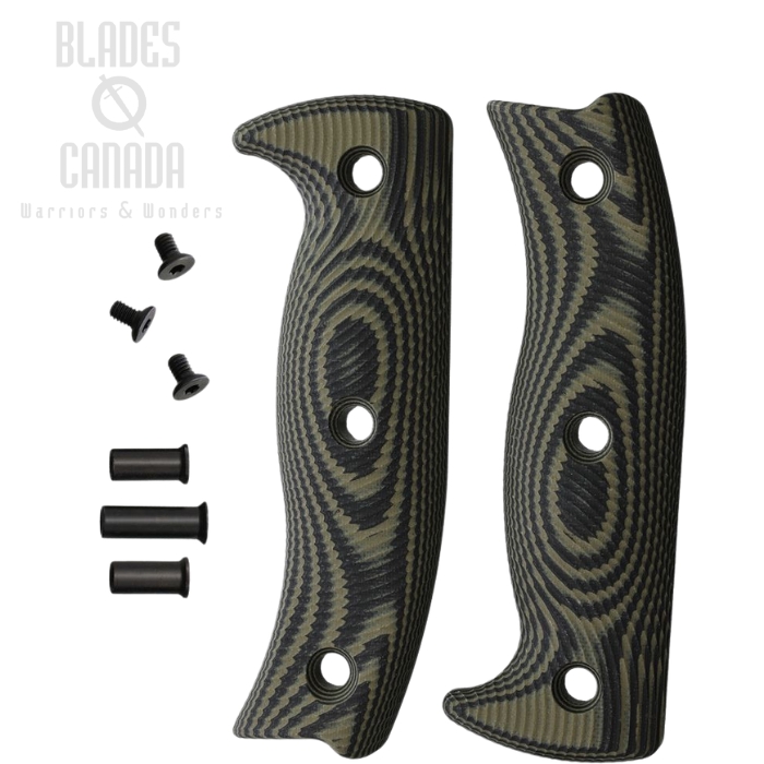 ESEE Handle for ESEE 5, G10 Black/OD Green, 5-3D-003 (image for) ESEE Handle for ESEE 5, G10 Black/OD Green, 5-3D-003