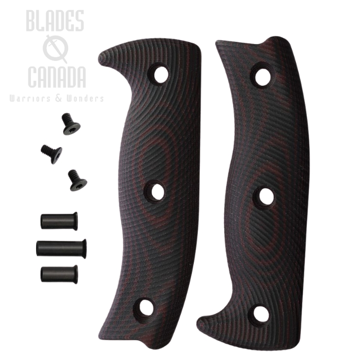 ESEE Handle for ESEE 5, G10 Black/Red, 5-3D-004 (image for) ESEE Handle for ESEE 5, G10 Black/Red, 5-3D-004