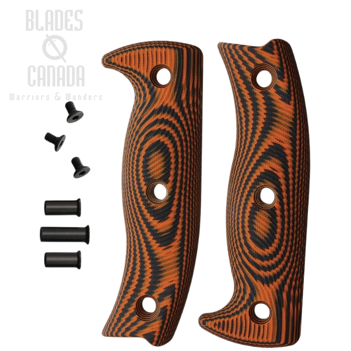ESEE Handle for ESEE 6, G10 Black/Orange, 6-3D-006 (image for) ESEE Handle for ESEE 6, G10 Black/Orange, 6-3D-006