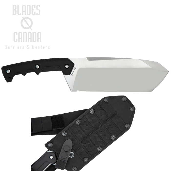 Extrema Ratio Fat Boy Fixed Blade Knife, N690 Satin, G10 Black