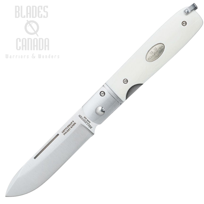 Fallkniven Gentleman's Elforyn Folding Knife, Cobalt Satin, Imitation Ivory Handle, FNGPEY (image for) Fallkniven Gentleman's Elforyn Folding Knife, Cobalt Satin, Imitation Ivory Handle, FNGPEY