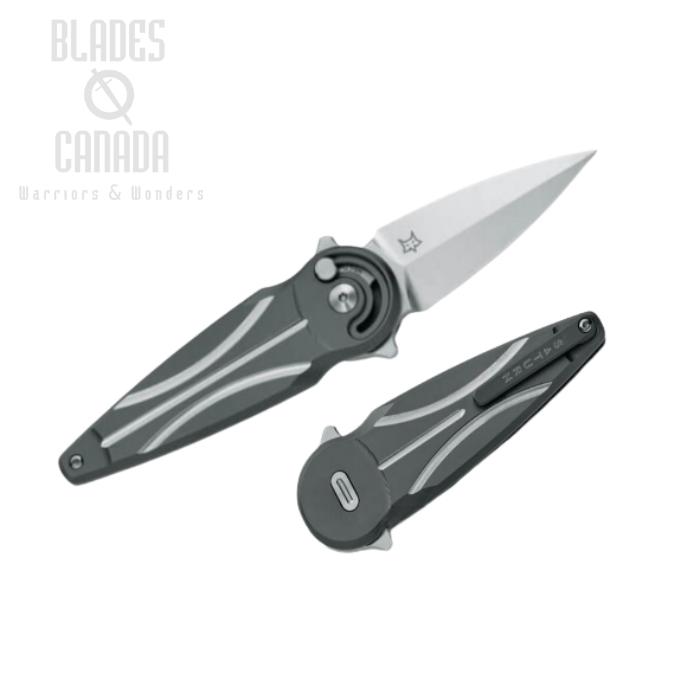 Fox Italy Saturn Flipper Folding Knife, Left Handed, M390, Titanium Black, FX-551SX Ti (image for) Fox Italy Saturn Flipper Folding Knife, Left Handed, M390, Titanium Black, FX-551SX Ti
