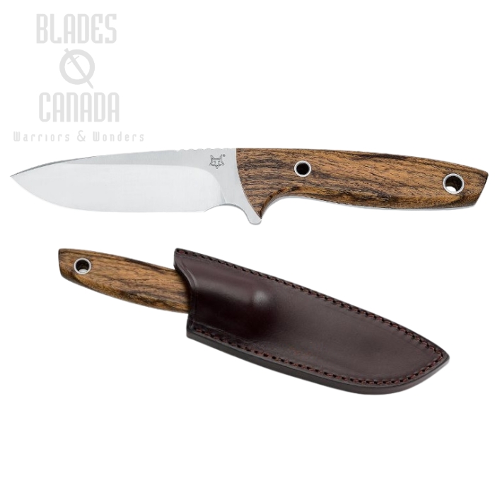 Fox Italy Fixed Blade Knife, Nitro-B, Zircote Handle, Leather Sheath, FX-513 (image for) Fox Italy Fixed Blade Knife, Nitro-B, Zircote Handle, Leather Sheath, FX-513