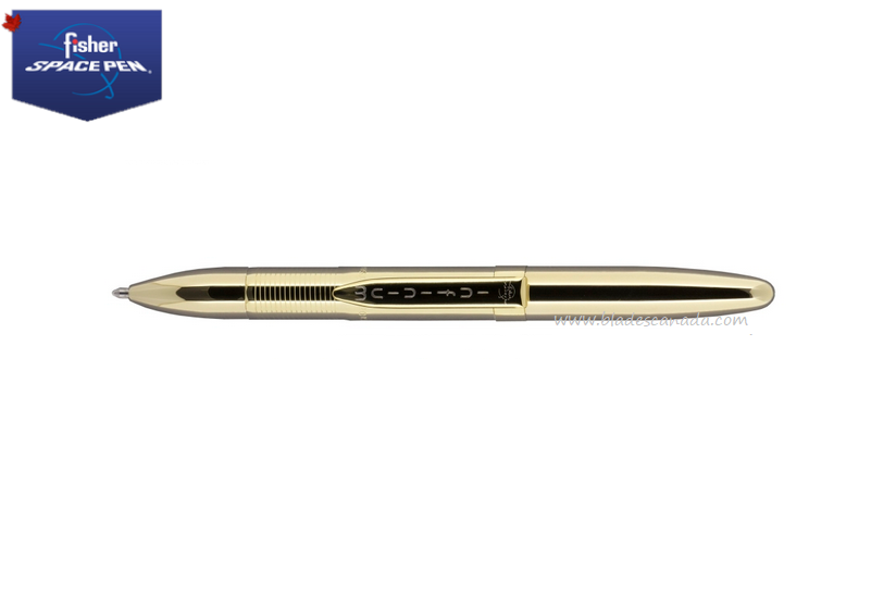 Fisher Space Pen Infinium Pen, Titanium Solar Flare Gold, Blue Ink, FPINFG-1