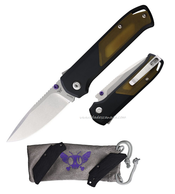 Flytanium Arcade Shark-Lock Knife, S35VN SW, Aluminum Black w/Ultem Inlay, FLY1251