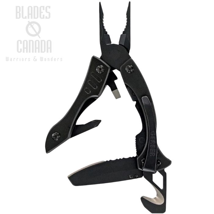 Gerber Crucial Multitool, Stainless Black, G1518 (image for) Gerber Crucial Multitool, Stainless Black, G1518