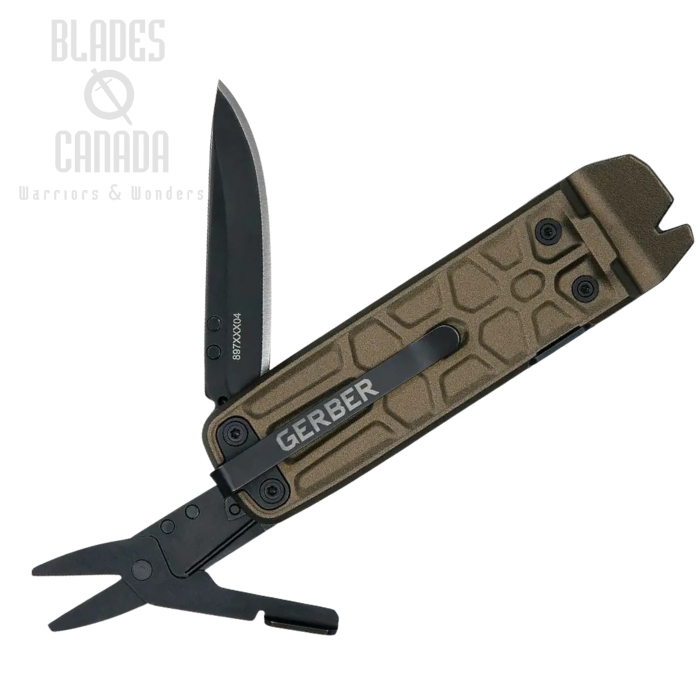 Gerber Lockdown Slim Multi Tool, Stainless Black Tools, Aluminum Bronze, G1736 (image for) Gerber Lockdown Slim Multi Tool, Stainless Black Tools, Aluminum Bronze, G1736