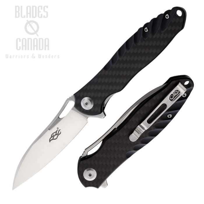 Ganzo Firebird Flipper Folding Knife, D2 Satin, G10 Black, GAFH71CF