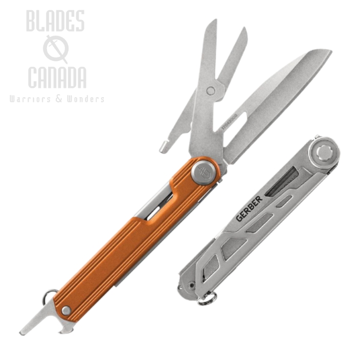 Gerber Armbar Slim Cut Folding Knife Multitool, Aluminum Orange, G1724 (image for) Gerber Armbar Slim Cut Folding Knife Multitool, Aluminum Orange, G1724
