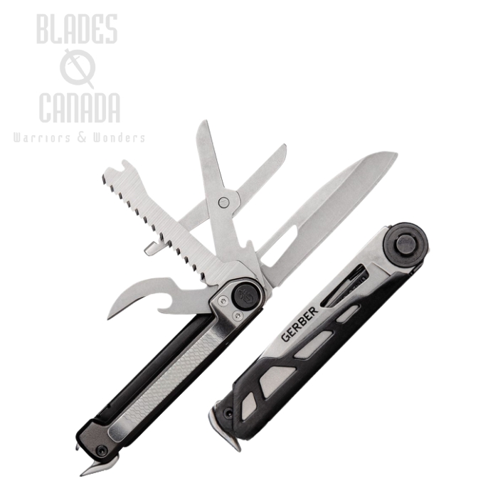 Gerber Armbar Scout Folding Knife Multitool, Stainless Steel, Aluminum Black, G1064400 (image for) Gerber Armbar Scout Folding Knife Multitool, Stainless Steel, Aluminum Black, G1064400