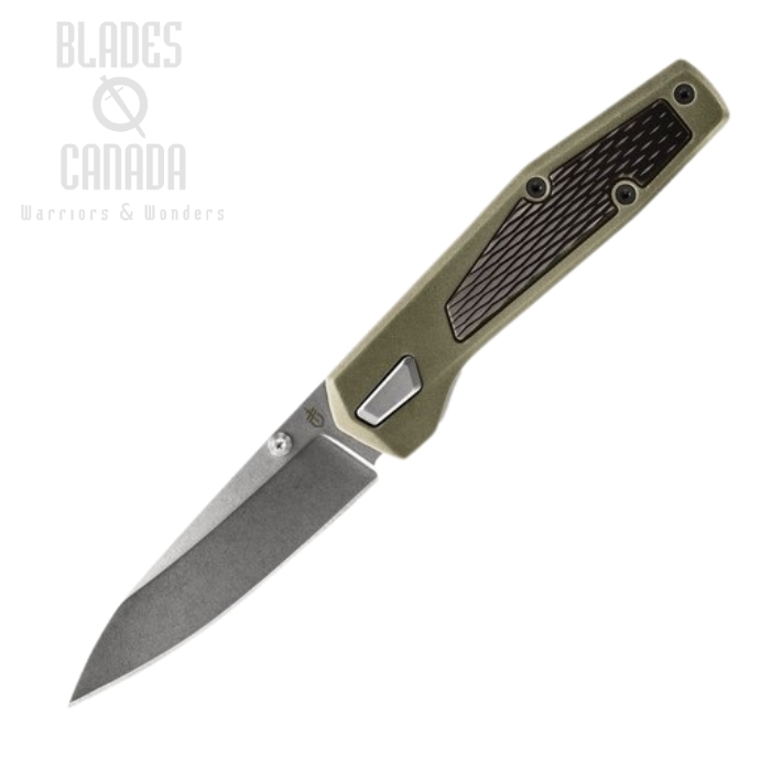 Gerber Fuse Folding Knife, Stainless SW, GFN Black/Green, G1875