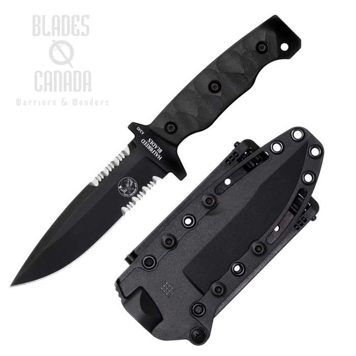Halfbreed Medium Infantry SOFMAK Fixed Blade Knife, K340 Black, G10 Black, MIK-04 BLK Halfbreed Medium Infantry SOFMAK Fixed Blade Knife, K340 Black, G10 Black, MIK-04 BLK