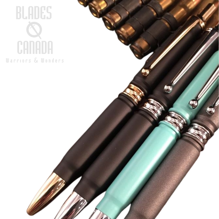 High Caliber Click Bullet Pen Black - Gold (image for) High Caliber Click Bullet Pen Black - Gold