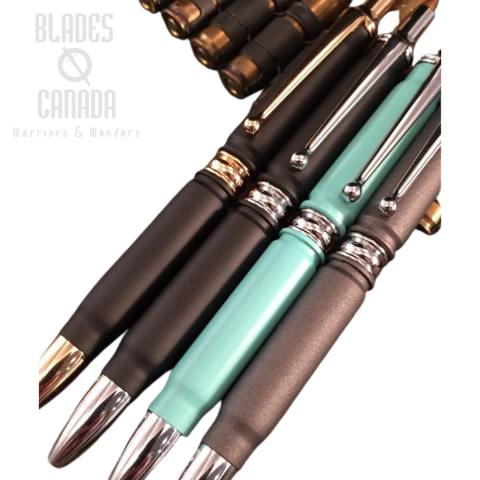 High Caliber Click Bullet Pen Black - Chrome (image for) High Caliber Click Bullet Pen Black - Chrome