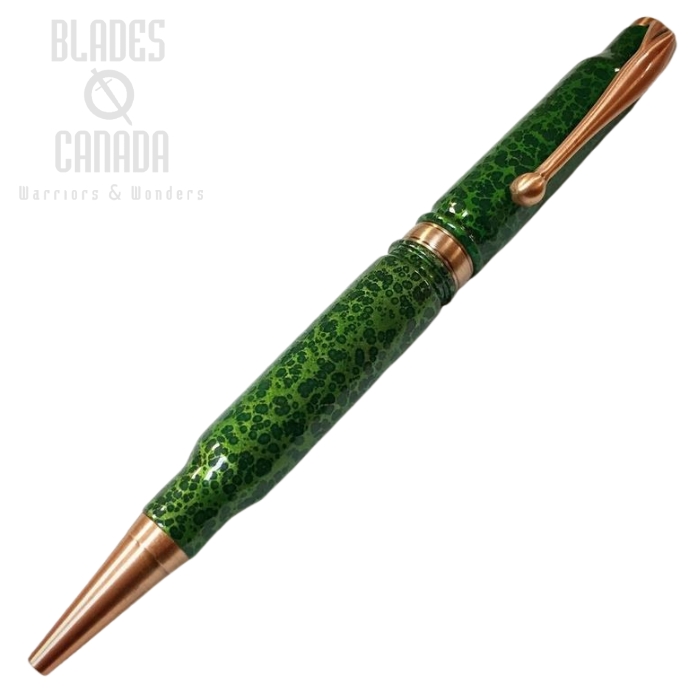 High Caliber 308 Green Vein Powder Coated Pen - Bright Copper (image for) High Caliber 308 Green Vein Powder Coated Pen - Bright Copper