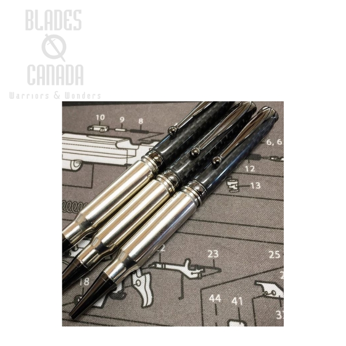 High Caliber 308 Nickel Pen with Carbon Fiber (image for) High Caliber 308 Nickel Pen with Carbon Fiber