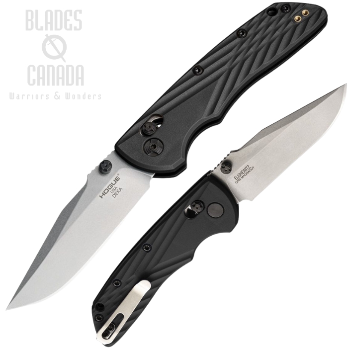 Hogue Deka ABLE Lock Folding Knife, CPM MagnaCut Tumbled Finish, Polymer Black, HO24379 (image for) Hogue Deka ABLE Lock Folding Knife, CPM MagnaCut Tumbled Finish, Polymer Black, HO24379