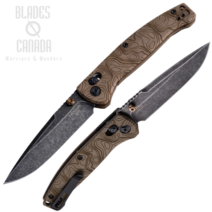 Hogue Mysto ABLE Lock Folding Knife, CPM MagnaCut Black SW, Richlite Browns Point, HO24453 (image for) Hogue Mysto ABLE Lock Folding Knife, CPM MagnaCut Black SW, Richlite Browns Point, HO24453