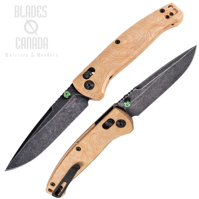 Hogue Mysto ABLE Lock Folding Knife, CPM MagnaCut Black SW, Richlite Maple Valley, HO24459 (image for) Hogue Mysto ABLE Lock Folding Knife, CPM MagnaCut Black SW, Richlite Maple Valley, HO24459