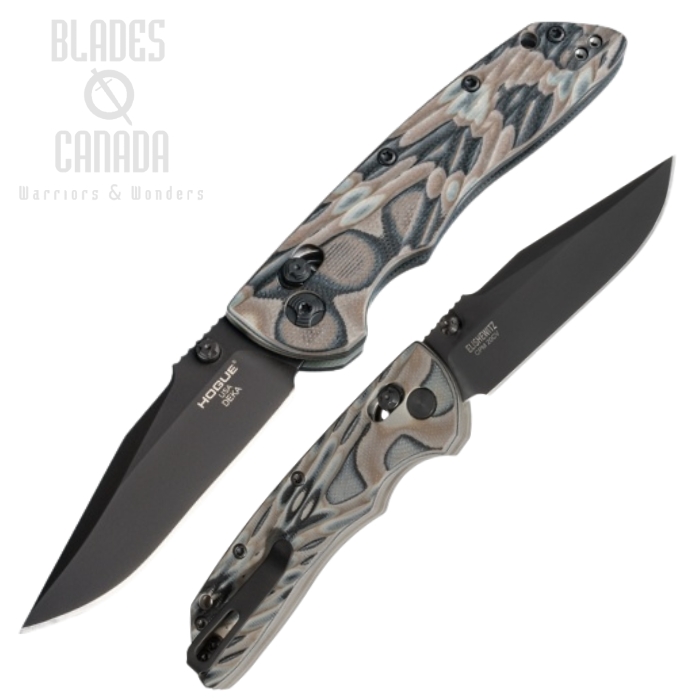 Hogue Deka ABLE Lock Folding Knife, CPM 20CV Black, G-Mascus Dark Earth, HO24277