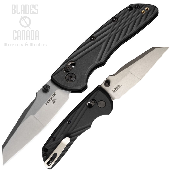 Hogue Deka ABLE Lock Folding Knife, CPM MagnaCut, Black Handle, HO24369