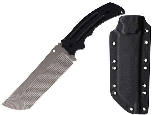 Hoback Choppa Fixed Blade Knife, CPM 3V, G10 Black, Kydex Sheath Hoback Choppa Fixed Blade Knife, CPM 3V, G10 Black, Kydex Sheath