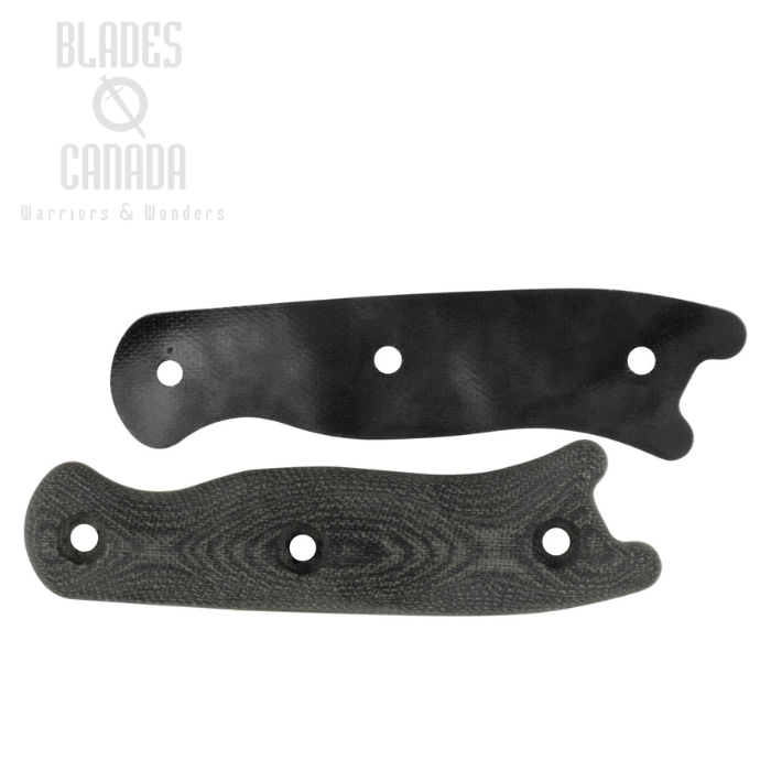 Ka-Bar Decker Handle Set For Short Becker Knives, Micarta Black, BK16BLKHNDL