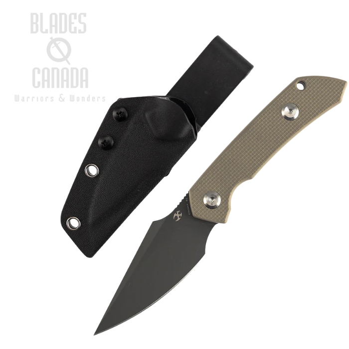 Kansept Fenrir Fixed Blade Knife, D2 Gray, G10 Light Sand, Kydex Sheath, G3034A4 (image for) Kansept Fenrir Fixed Blade Knife, D2 Gray, G10 Light Sand, Kydex Sheath, G3034A4