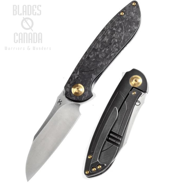 Kansept Prometheus Flipper Framelock Knife, CPM S35VN, Carbon Fiber Twill, K1040A1