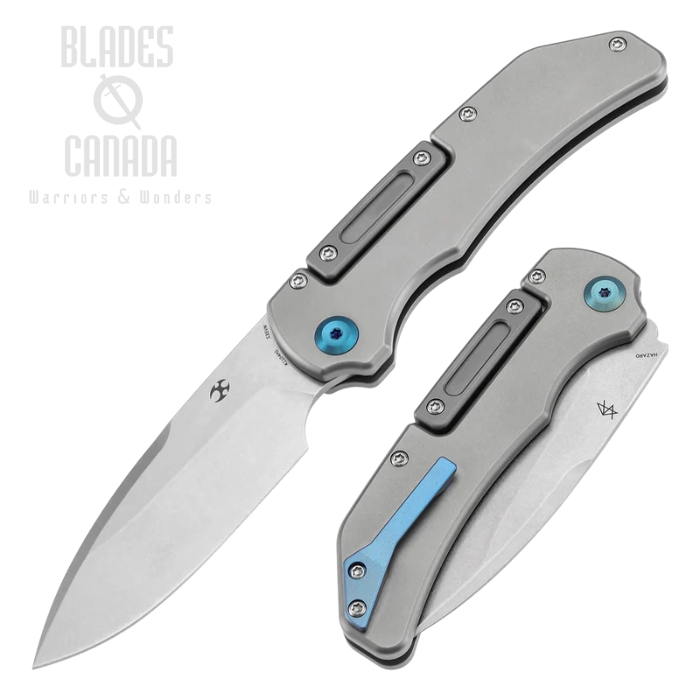 Kansept Hazard Bali Lock Folding Knife, S35VN Stonewash, Titanium Stonewash, K1104H1 (image for) Kansept Hazard Bali Lock Folding Knife, S35VN Stonewash, Titanium Stonewash, K1104H1