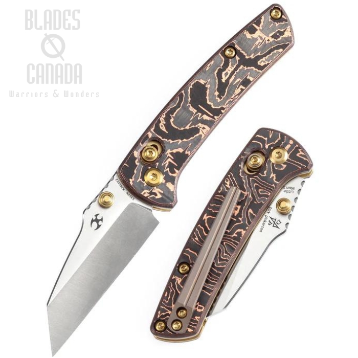 Kansept Little Main Street Folding Knife, CPM S35VN, Carbon Fiber Copper, K2015V2