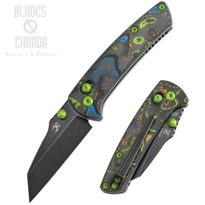 Kansept Little Main Street Folding Knife, CPM S35VN Black, Carbon Fiber Camo, K2015V4