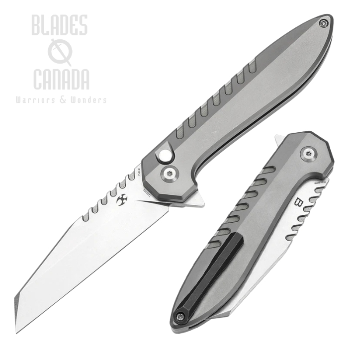 Kansept Kosame Flipper Button Lock Knife, 154CM Stonewash, Titanium SW/G10 Jade, T1093F6 Kansept Kosame Flipper Button Lock Knife, 154CM Stonewash, Titanium SW/G10 Jade, T1093F6