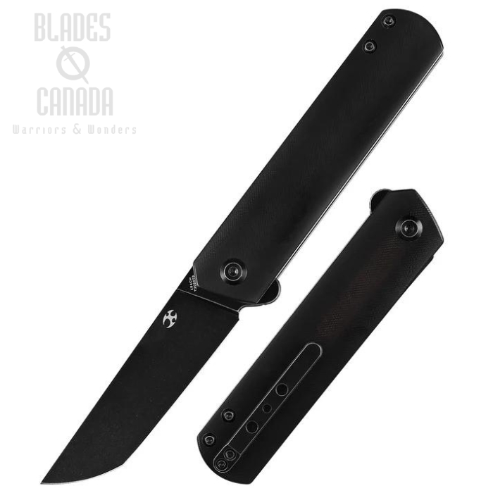 Kansept Foosa Slipjoint Folding Knife, 154CM Black, Acrylic Black, T2020T9