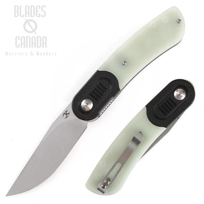 Kansept Reverie Flipper Folding Knife, 154CM SW, G10 Black/Jade, T2025B4