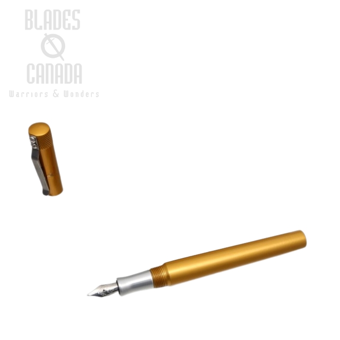 Karas Kustoms Fountain K Aluminum - Gold Body/Silver Grip (image for) Karas Kustoms Fountain K Aluminum - Gold Body/Silver Grip