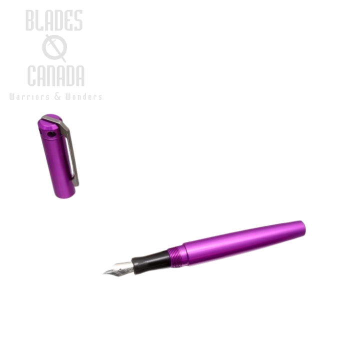Karas Kustoms Ink Fountain Aluminum - Violet Body/Black Grip (image for) Karas Kustoms Ink Fountain Aluminum - Violet Body/Black Grip