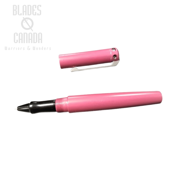Karas Kustoms Ink Rollerball Aluminum - Pink Body/Black Grip (image for) Karas Kustoms Ink Rollerball Aluminum - Pink Body/Black Grip