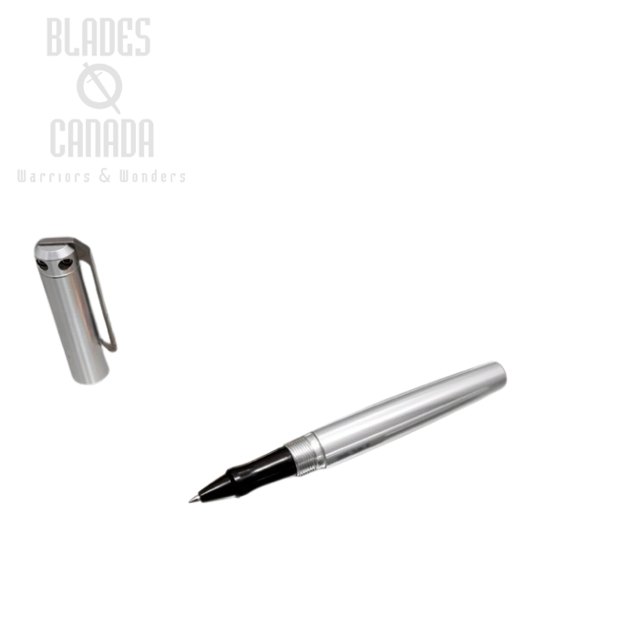 Karas Kustoms Ink Rollerball Aluminum - Silver Body/Black Grip (image for) Karas Kustoms Ink Rollerball Aluminum - Silver Body/Black Grip
