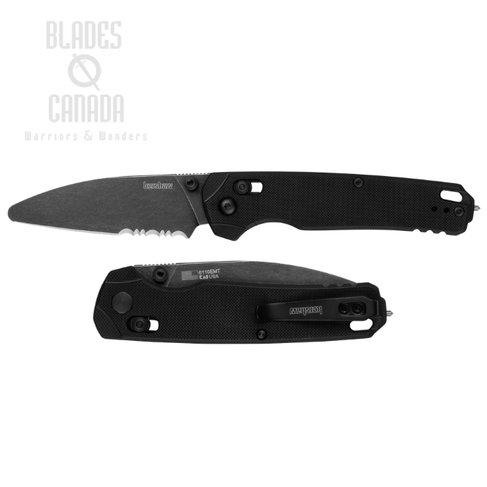 Kershaw Bel Air XL EMT Duralock Folding Knife, MagnaCut BlackWash, G10 Black, 6110EMT (image for) Kershaw Bel Air XL EMT Duralock Folding Knife, MagnaCut BlackWash, G10 Black, 6110EMT