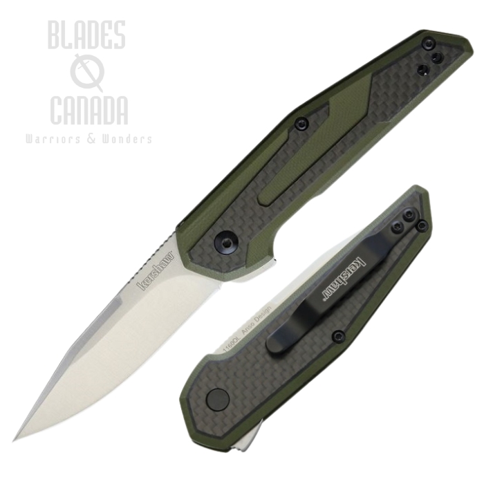 Kershaw Fraxion Flipper Folding Knife, G10 OD/Carbon Fiber, 1160OL (image for) Kershaw Fraxion Flipper Folding Knife, G10 OD/Carbon Fiber, 1160OL