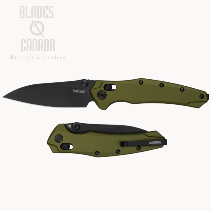 Kershaw Bareknuckle DuraLock Folding Knife, MagnaCut Black, Aluminum OD Green, 6777 (image for) Kershaw Bareknuckle DuraLock Folding Knife, MagnaCut Black, Aluminum OD Green, 6777