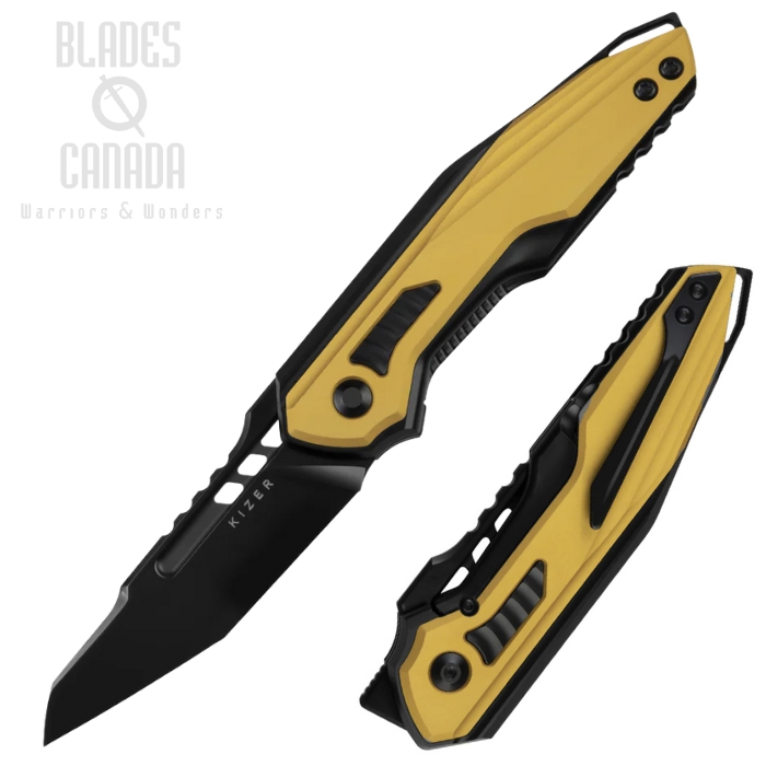 Kizer Zero Flipper Folding Knife, S35VN Black, Titanium/Aluminum, 3664A1 Kizer Zero Flipper Folding Knife, S35VN Black, Titanium/Aluminum, 3664A1