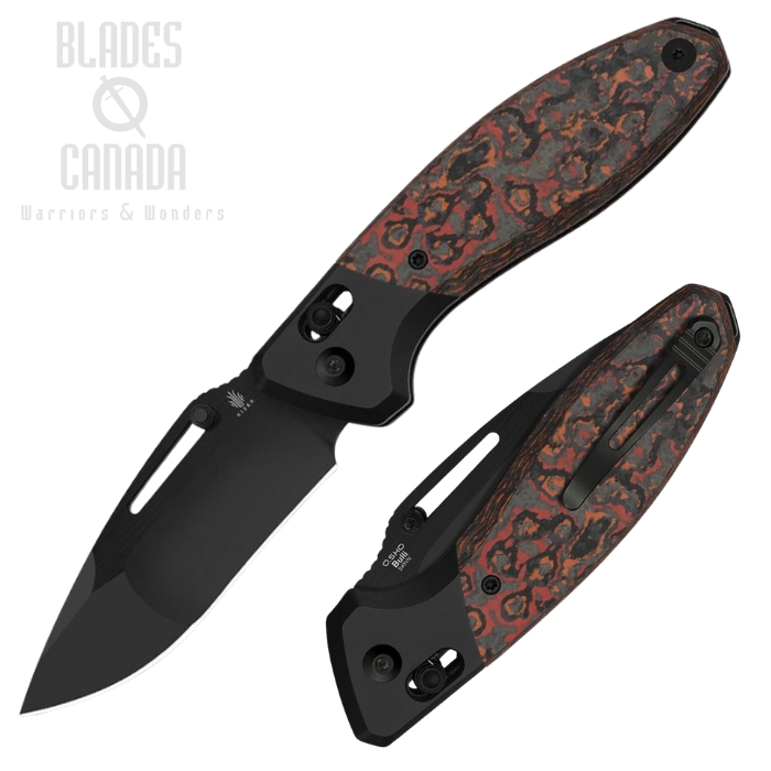 Kizer Bulli Clutch Lock Folding Knife, S45VN Black, Carbon Fiber Mars Valley, 3695A3 (image for) Kizer Bulli Clutch Lock Folding Knife, S45VN Black, Carbon Fiber Mars Valley, 3695A3