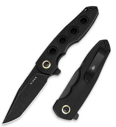 Kizer Z-82 Flipper Folding Knife, Nitro-V Steel, G10, KIV4568A1