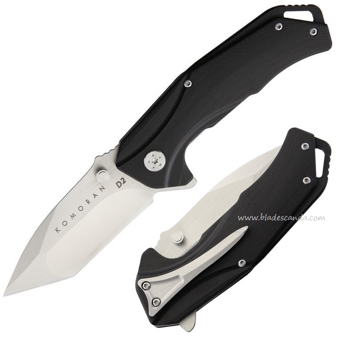 Komoran Flipper Folding Knife, D2 Steel, Micarta Handle, KO017