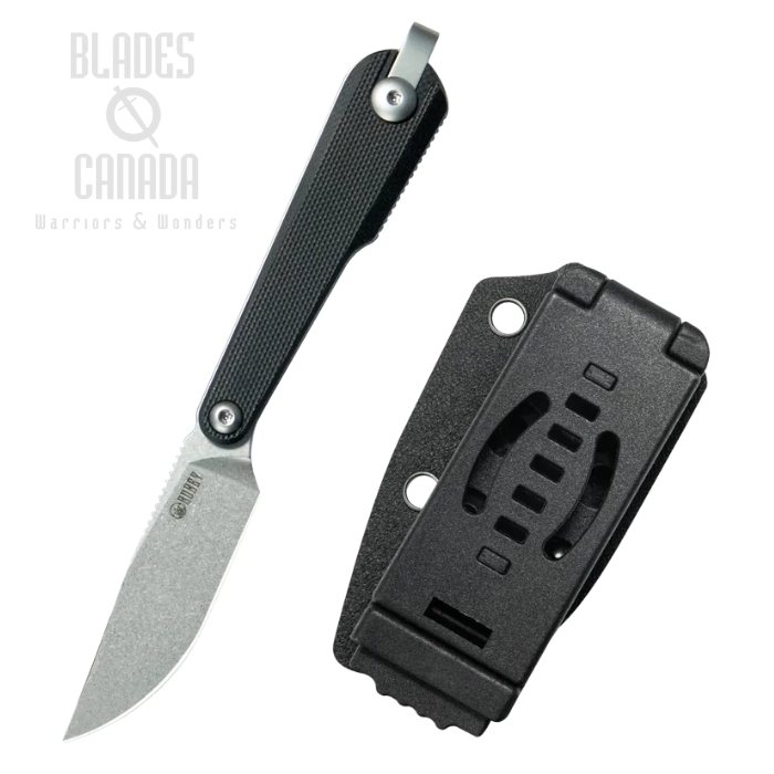 Kubey YAG Fixed Blade Knife, 14C28N Steel, G10 Black, Kydex Sheath, KU451A (image for) Kubey YAG Fixed Blade Knife, 14C28N Steel, G10 Black, Kydex Sheath, KU451A