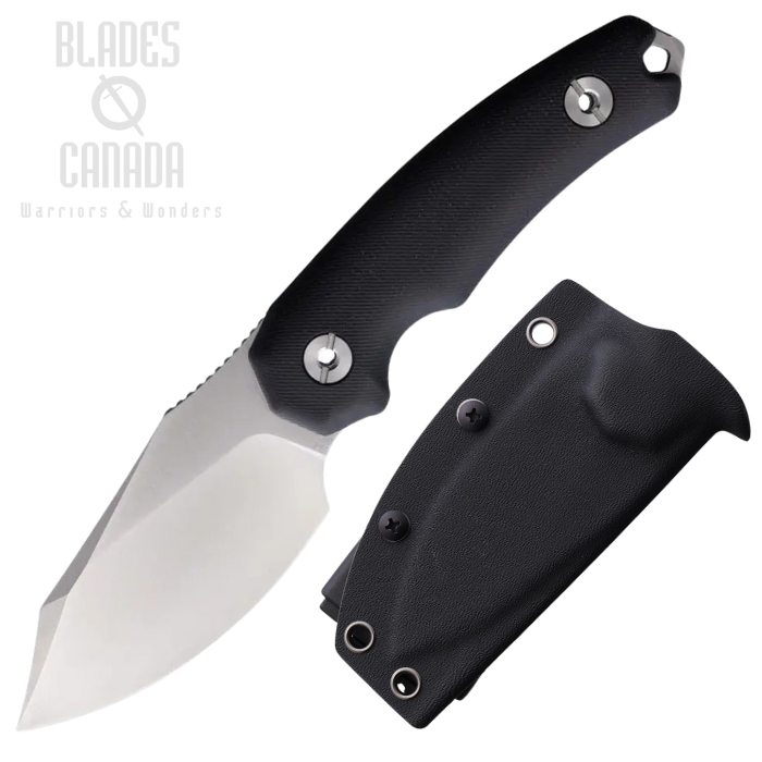 Kunwu Stiffy D Fixed Blade Knife, VANADIS4 Satin, Micarta Black, Kydex Sheath, F706BK2 Kunwu Stiffy D Fixed Blade Knife, VANADIS4 Satin, Micarta Black, Kydex Sheath, F706BK2