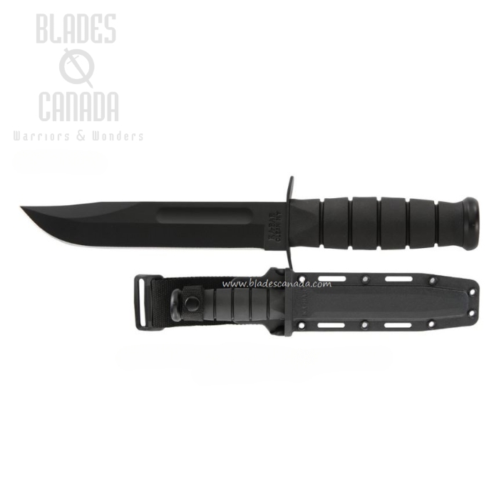 Ka-Bar 1213 Fighting Fixed Blade Knife, 1095 Cro-Van, Hard Sheath, 1213